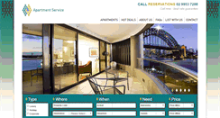 Desktop Screenshot of apartmentservice.com.au