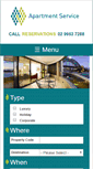 Mobile Screenshot of apartmentservice.com.au